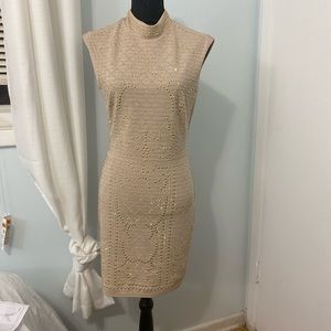 Very elegant rose gold/ baby pink beaded dress!